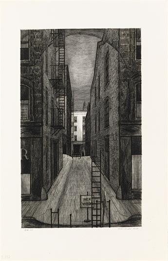 ARMIN LANDECK Two engravings with drypoint.